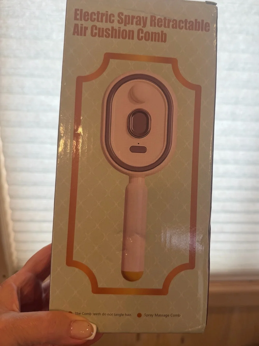 NIB Pink Electric Handheld Spray Massager Coomb/Brush